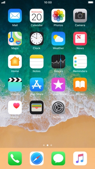 When the phone is turned on, you can always see the battery power level. The larger the coloured section of the battery icon, the more remaining battery power.