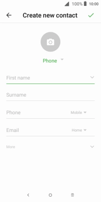 Press the address book drop down list.