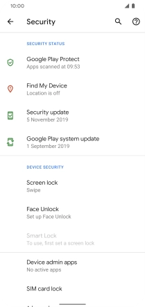 Press Screen lock. Press Screen lock.