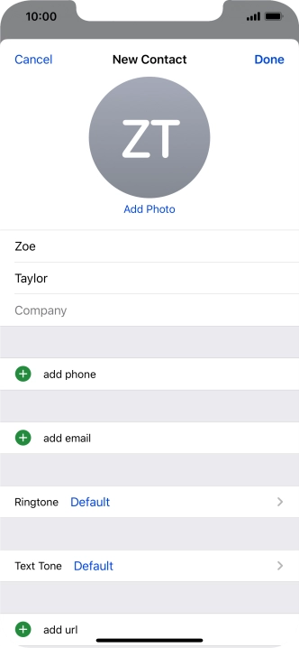 Press add phone.