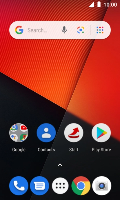 Slide two fingers downwards starting from the top of the screen.