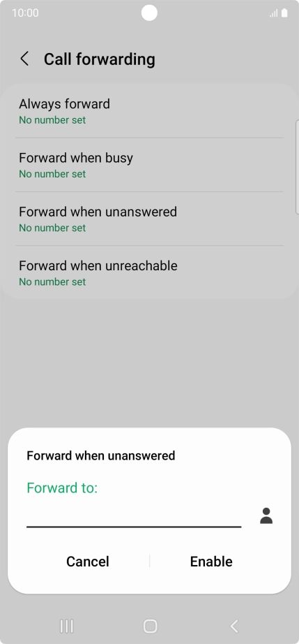 Key in +61414121121 and press Enable.