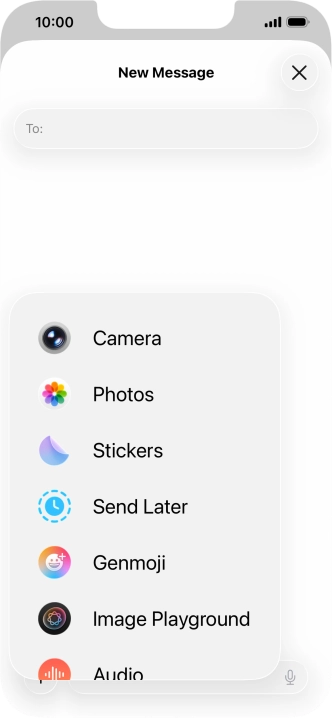 Press Genmoji.