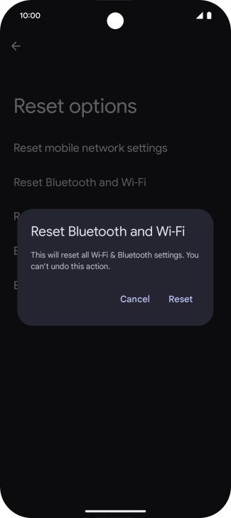 Press Reset.