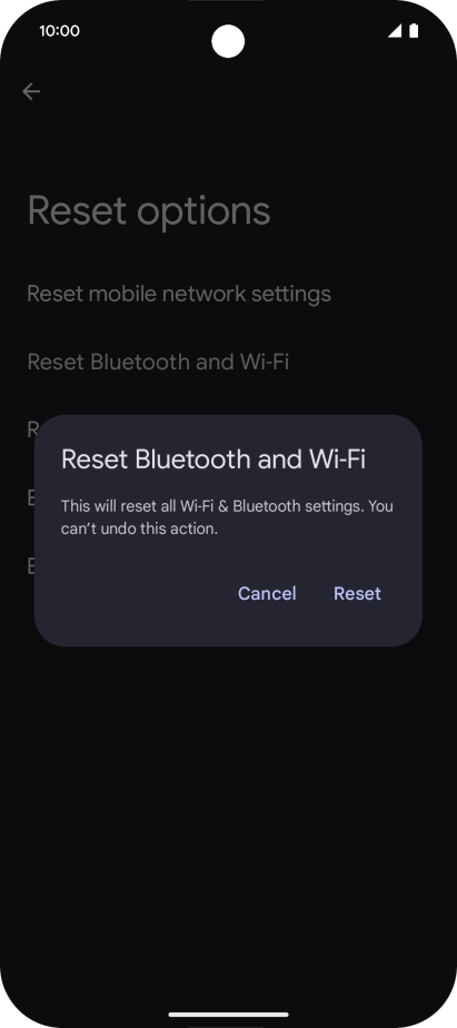 Press Reset.