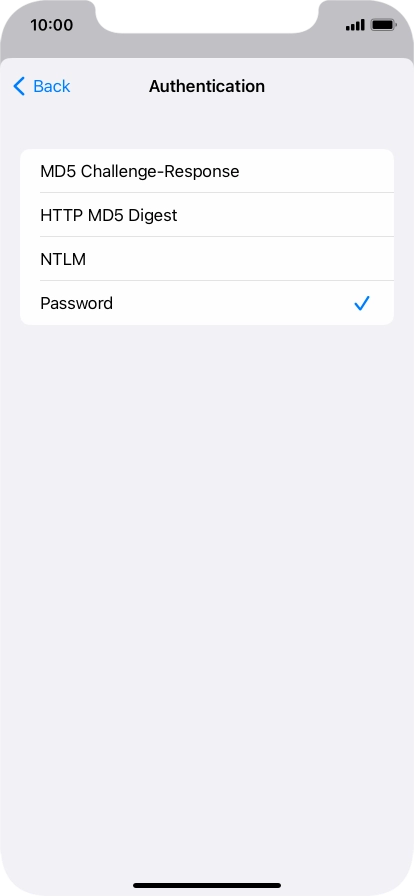 Press Password.