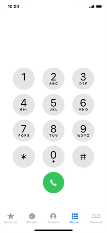 Press Keypad.