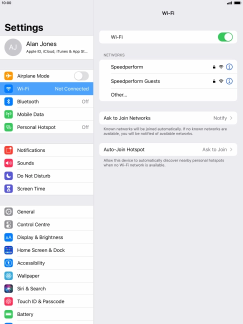Press the required Wi-Fi network and key in the password for the Wi-Fi network. Press the required Wi-Fi network and key in the password for the Wi-Fi network.