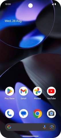 Slide two fingers downwards starting from the top of the screen.