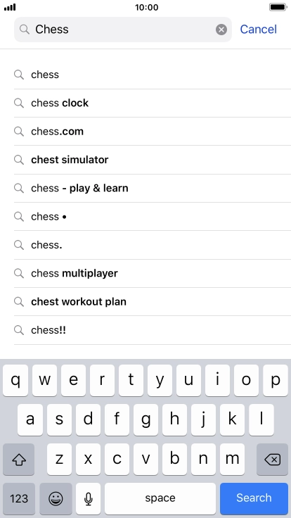 Press Search.