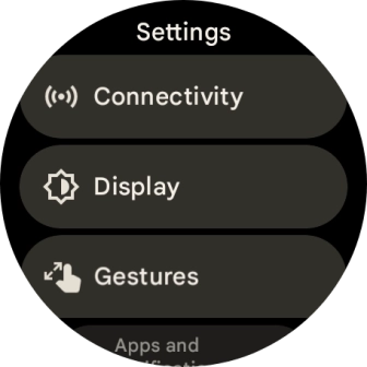 Press Display.