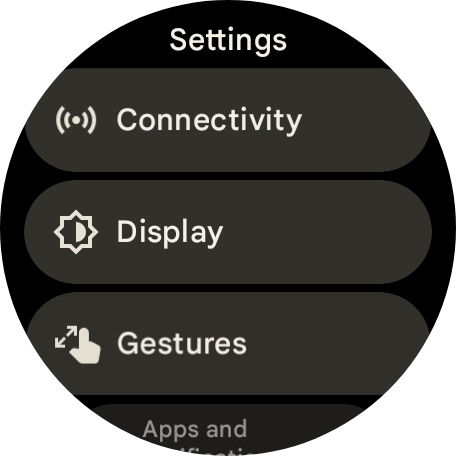 Press Display.