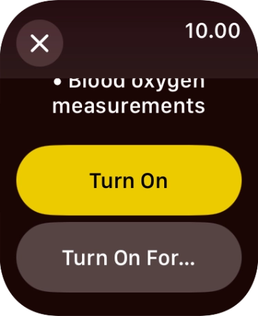 Press Turn On.