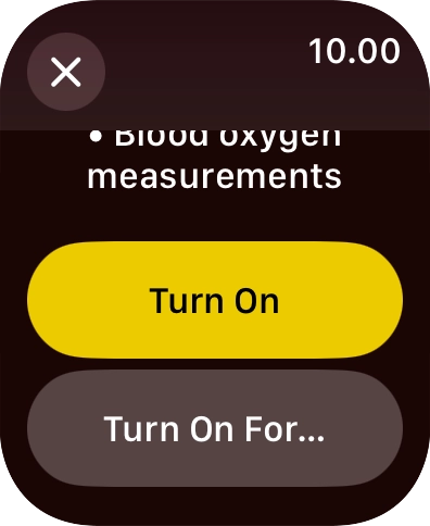 Press Turn On.
