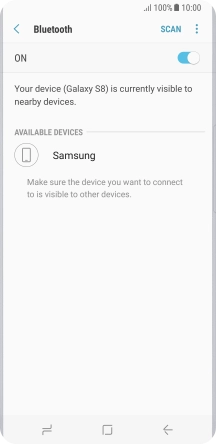 Press the required Bluetooth device and follow the instructions on the screen to pair the device with your phone. Press the required Bluetooth device and follow the instructions on the screen to pair the device with your phone.
