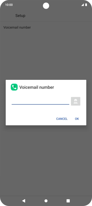 Key in +61414121121 and press OK.