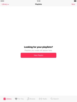 Press New Playlist.