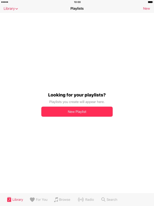 Press New Playlist.