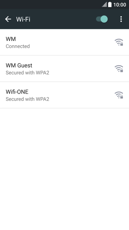 Press the Home key to return to the home screen.