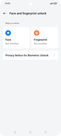 Press Fingerprint.