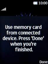 Press the Right selection key. Press the Right selection key.
