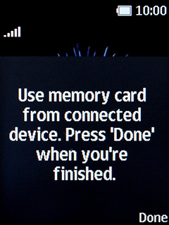 Press the Right selection key. Press the Right selection key.