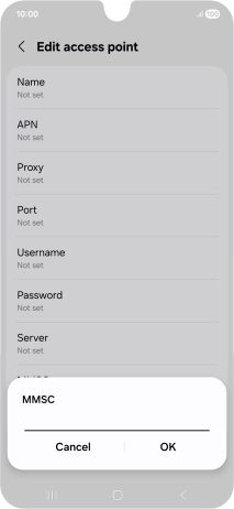 Key in http://pxt.vodafone.net.au/pxtsend and press OK.