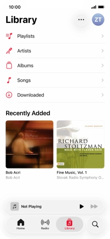 Press Playlists.