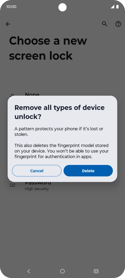 Press Delete.