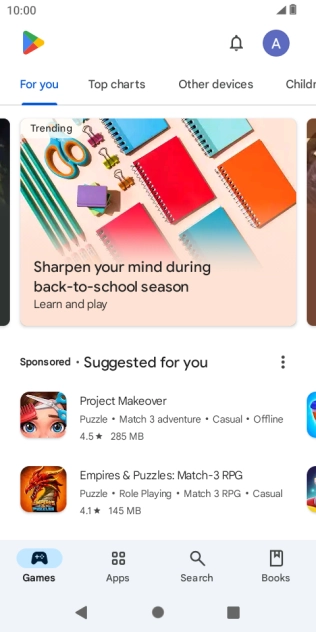 Press Search.