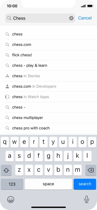 Press search.