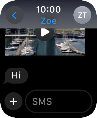 Press SMS. Press SMS.