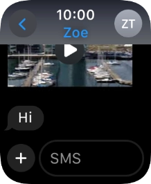 Press SMS. Press SMS.