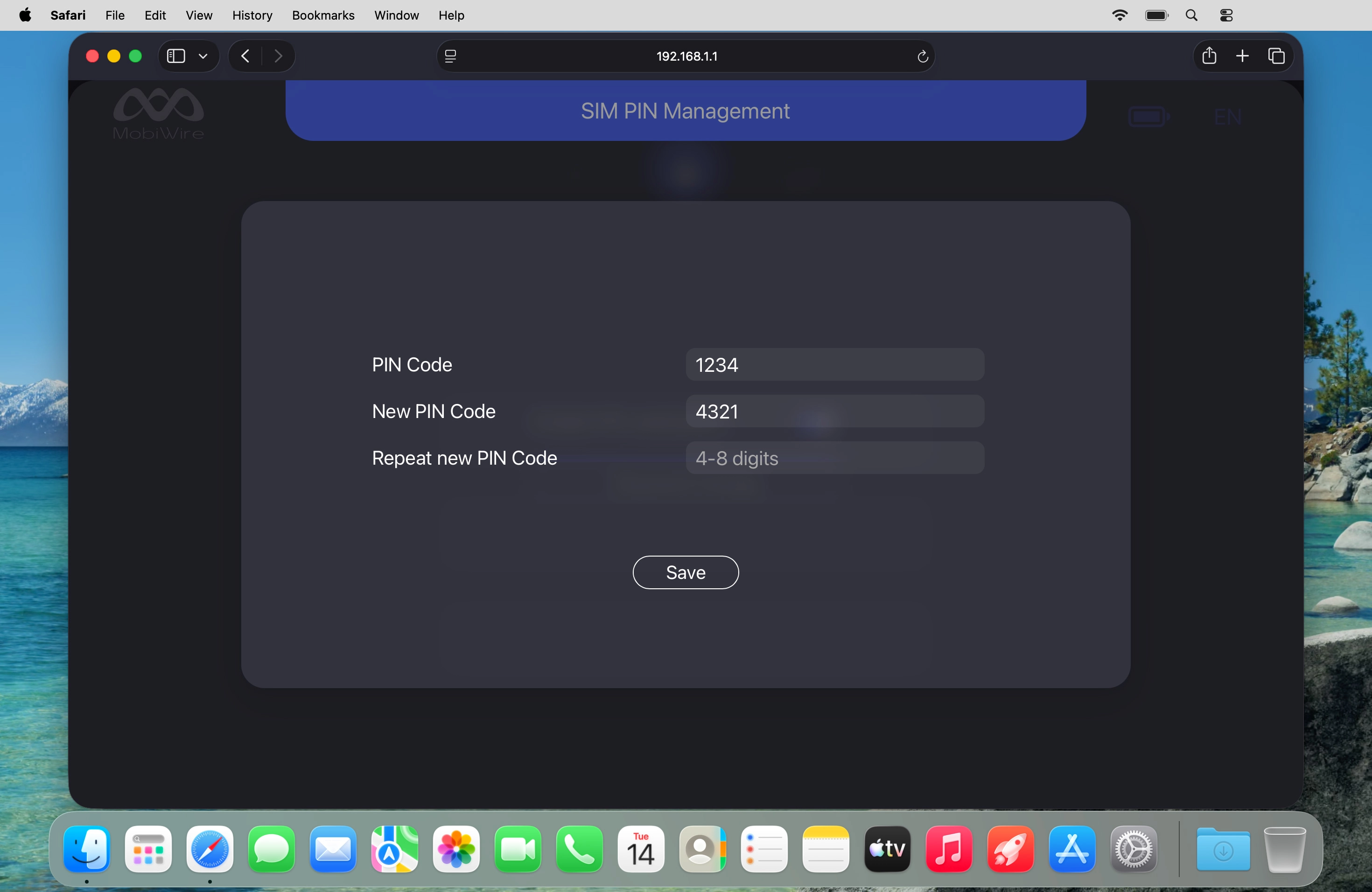 Click the field next to 