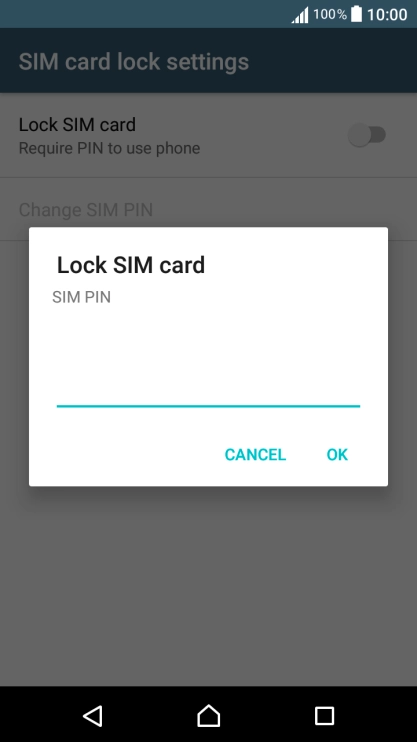 Key in your PIN and press OK.
