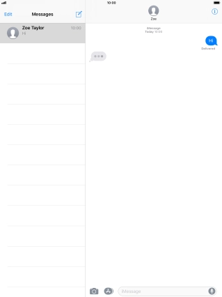 Press the Home key to return to the home screen.