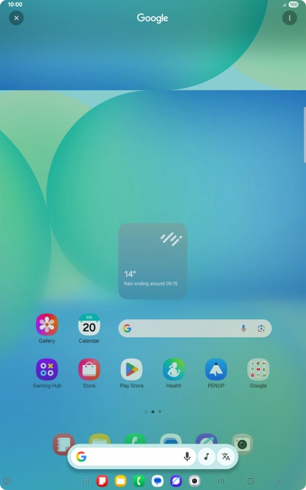 You can search for music playing near you or through the speakers on your device. Press and hold the Home key. You can search for music playing near you or through the speakers on your device. Press and hold the Home key.
