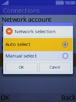 If you want to select a network automatically, select Auto select.