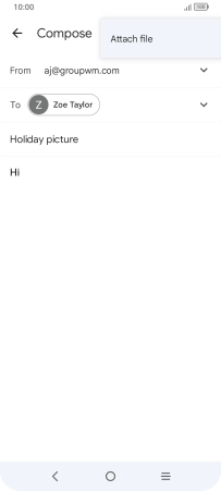 Press Attach file and go to the required folder. Press Attach file and go to the required folder.