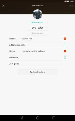 Press the drop down list next to the email address.