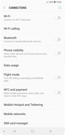 Press Data usage. Press Data usage.
