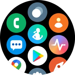 Press the message icon. Press the message icon.