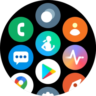 Press the message icon. Press the message icon.