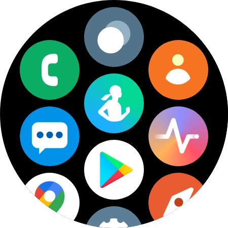 Press the message icon. Press the message icon.