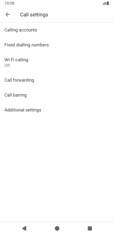Press Additional settings.