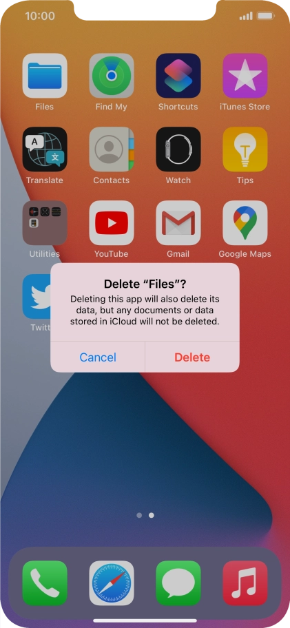 Press Delete.