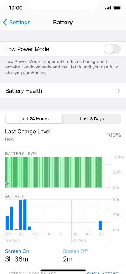 Press Battery Health.