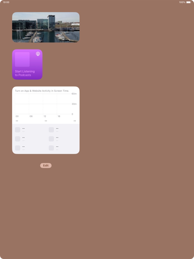 Press and hold the required Widget Stack. Press and hold the required Widget Stack.