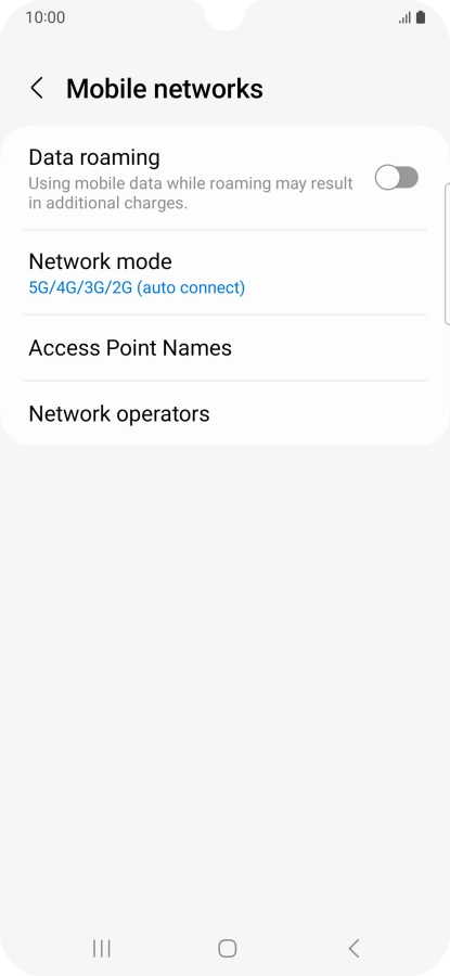 Press Access Point Names.