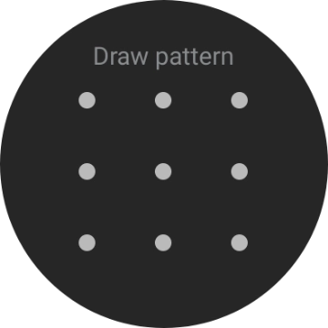 Slide your finger across the screen to connect at least four points and follow the instructions on the screen to create a pattern as lock code. Slide your finger across the screen to connect at least four points and follow the instructions on the screen to create a pattern as lock code.